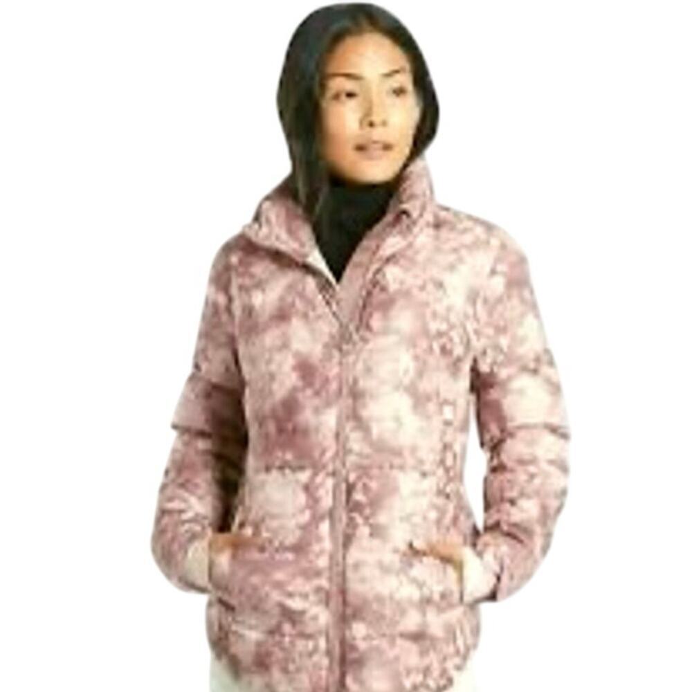 Athleta Downtown Printed Jacket, Antoinette Velvety Pink Size S #631300